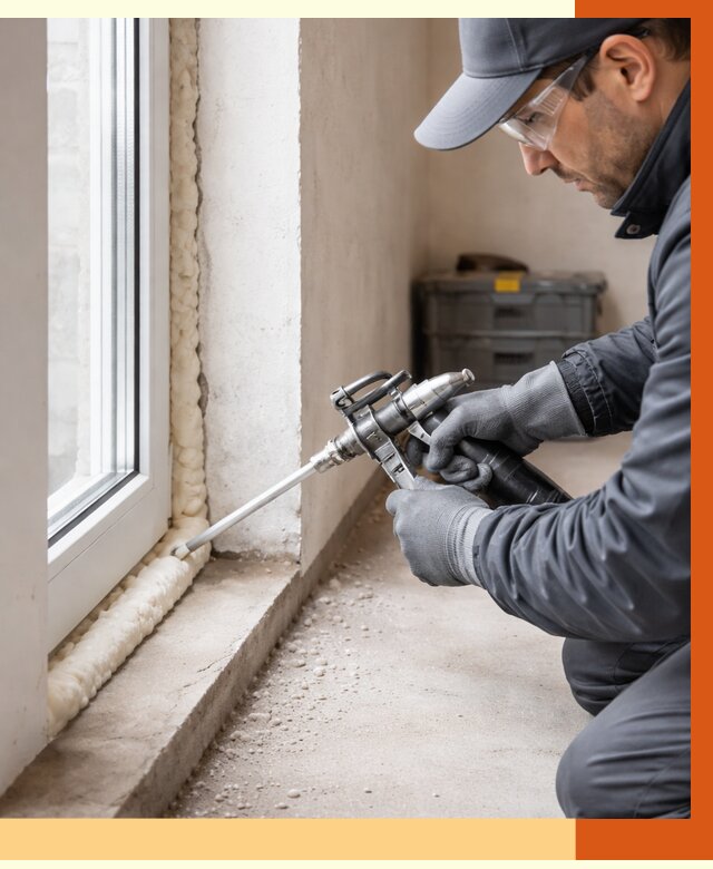 Герметизация стыков ППУ в Великом Устюге от 1680 руб. за м2 — утепление примыканий под ключ | ТепломастерВлс