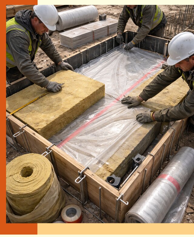 Теплоизоляция опалубки для строительства в Великом Устюге