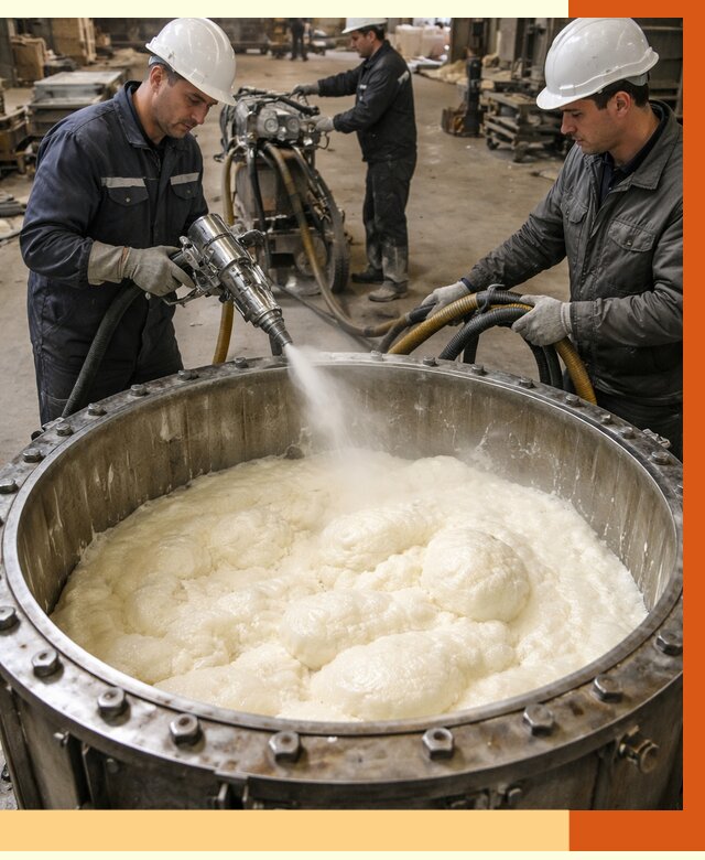 Заливка ППУ в емкости в Великом Устюге от 7380 руб. — утепление емкости под ключ | ТепломастерВлс