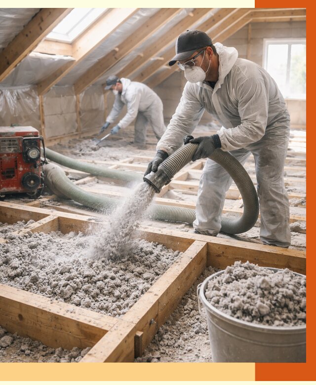 Утепление эковатой в Великом Устюге от 3003 руб./м2 — монтаж и задувка | ТепломастерВлс