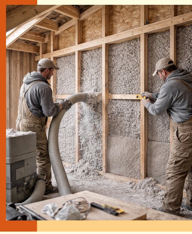 Утепление эковатой стен, потолков и перекрытий в Великом Устюге