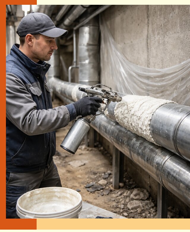 Утепление труб жидкой теплоизоляцией в Великом Устюге