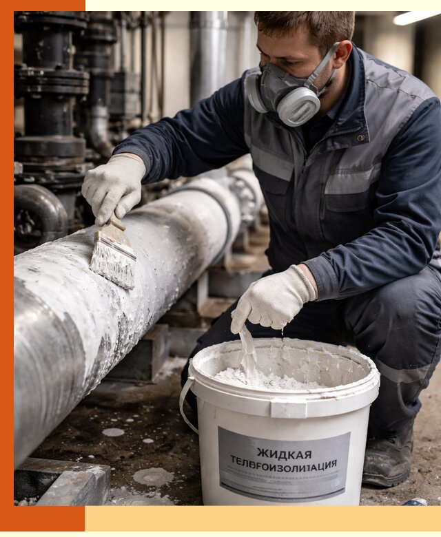Утепление оборудования жидкой теплоизоляцией в Великом Устюге