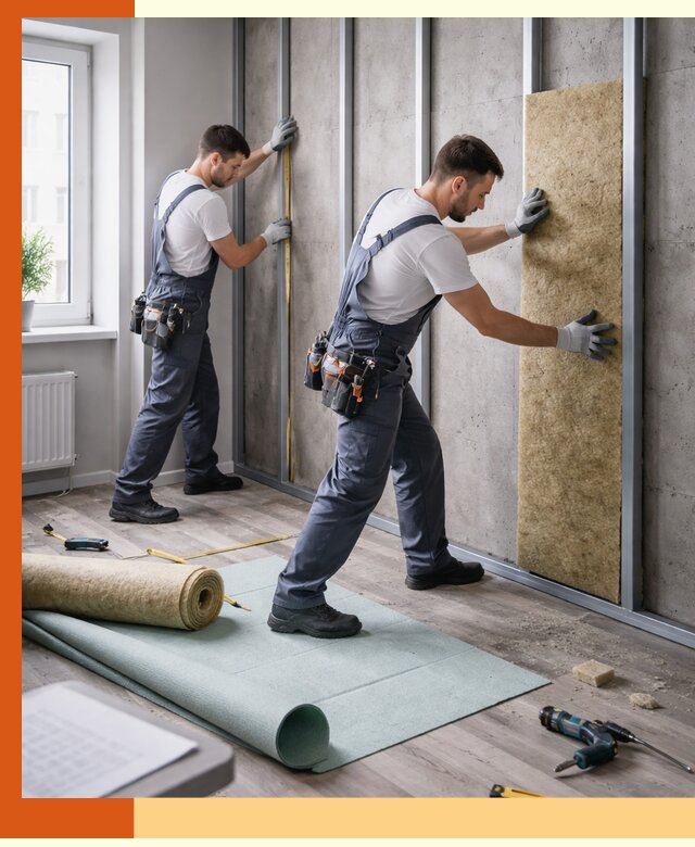 Шумоизоляция квартиры под ключ в Великом Устюге — профессионально и гарантированно