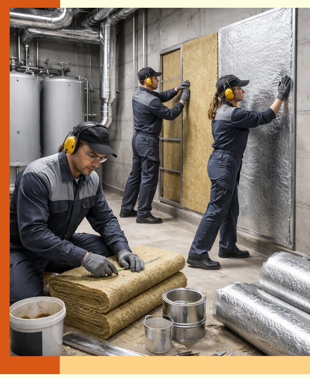 Шумоизоляция котельной в Великом Устюге: профессиональный монтаж и материалы