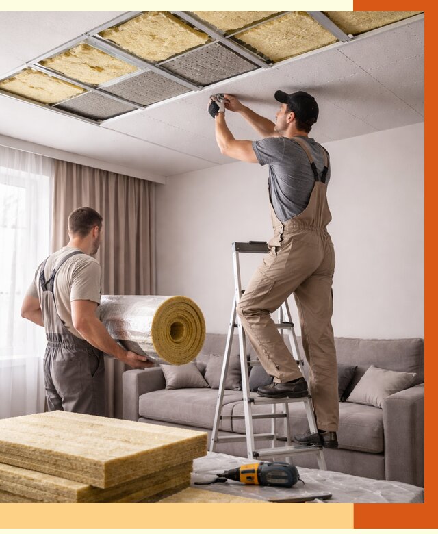 Шумоизоляция потолка в Великом Устюге от 2290 руб. под ключ | Профессионально — ТепломастерВлс