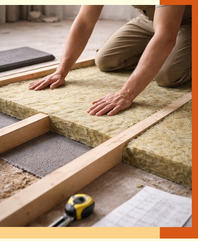 Шумоизоляция пола в Великом Устюге от 1272 руб./м² — профессиональная звукоизоляция | ТепломастерВлс