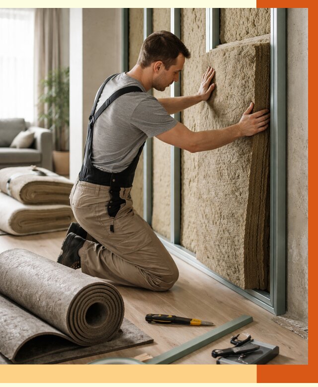 Шумоизоляция перегородок в Великом Устюге от 1680 руб. за м2 — ТепломастерВлс