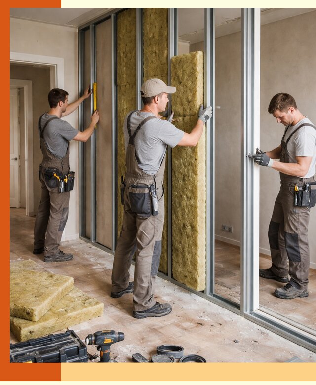 Шумоизоляция межкомнатных перегородок в Великом Устюге эффективно и надёжно