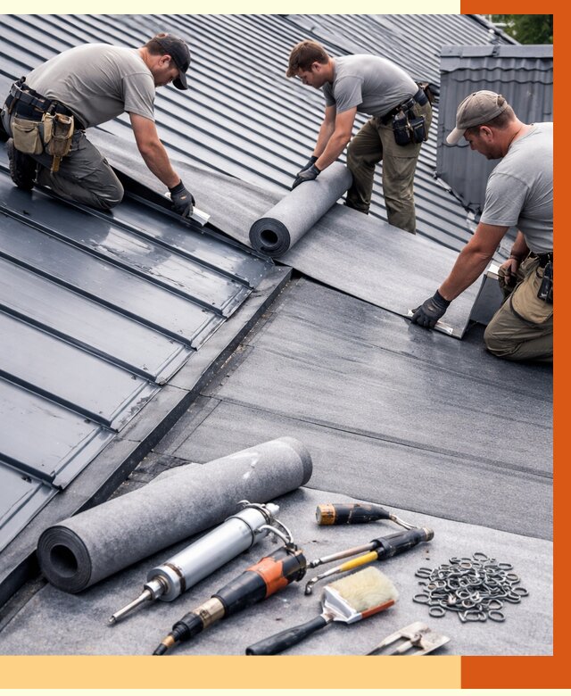 Гидроизоляция металлической кровли полимочевиной в Великом Устюге от 8652 руб. | ТепломастерВлс