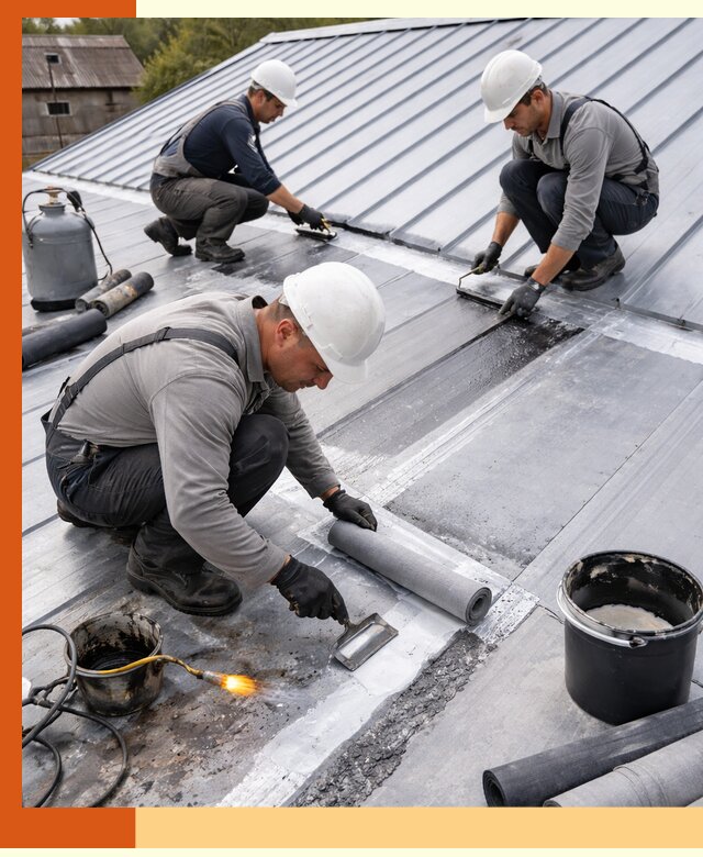 Гидроизоляция металлической кровли с гарантией в Великом Устюге