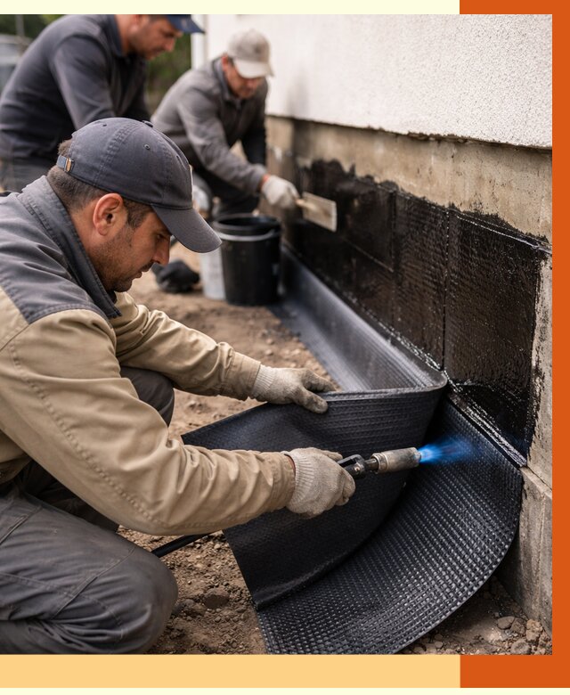 Гидроизоляция цоколя и отмостки в Великом Устюге от 8652 руб. — ТепломастерВлс