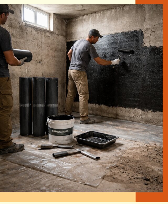 Гидроизоляция подвала в Великом Устюге от 3563 руб. под ключ | Профессионально — ТепломастерВлс