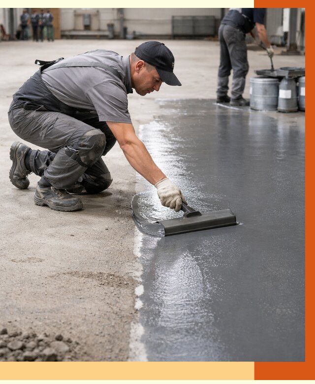 Гидроизоляция промышленного пола в Великом Устюге от 1221 руб./м2 — ТепломастерВлс специалисты под ключ