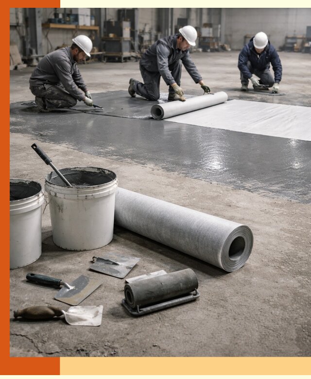 Гидроизоляция промышленного пола в Великом Устюге — защита и долговечность