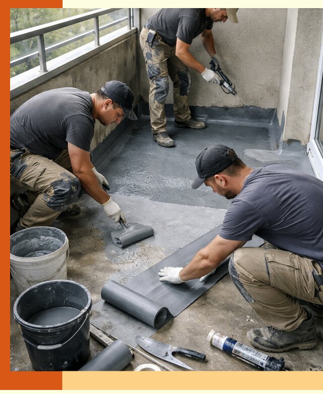 Гидроизоляция балкона в Великом Устюге: надежная защита от протечек