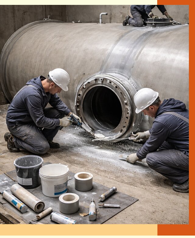 Гидроизоляция резервуара с топливом в Великом Устюге от 76343 руб. под ключ | ТепломастерВлс