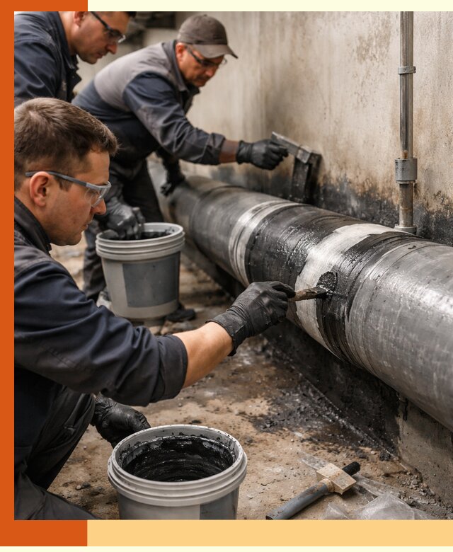 Гидроизоляция труб в Великом Устюге — защита и герметизация коммуникаций