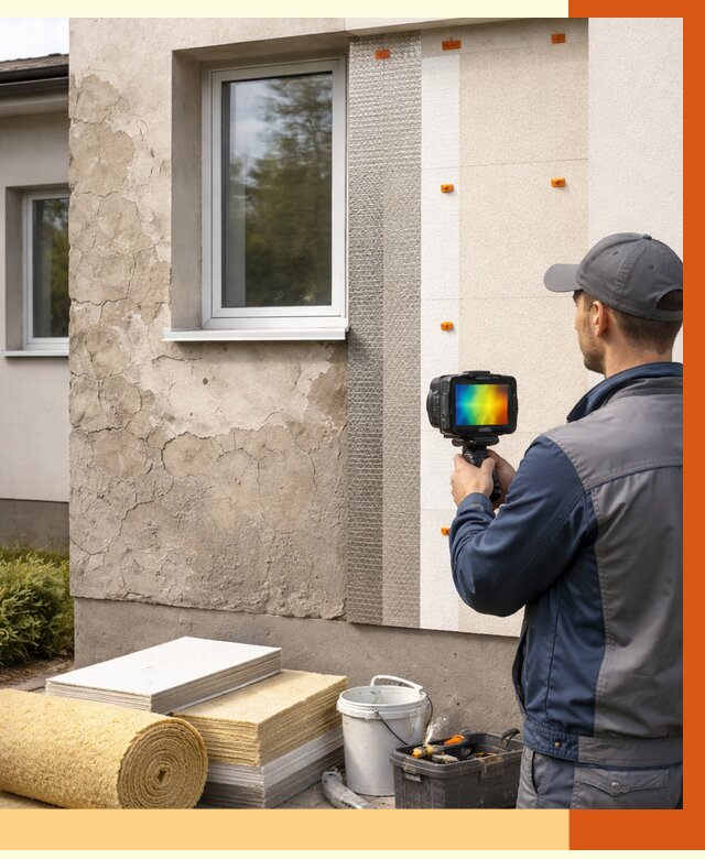 Тепловизионное обследование фасада в Великом Устюге от 4581 руб. под ключ | ТепломастерВлс