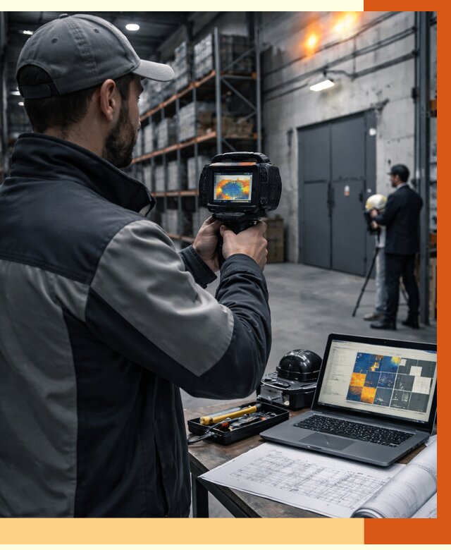 Тепловизионное обследование склада в Великом Устюге от 6616 руб. | ТепломастерВлс