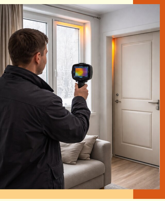 Тепловизионное обследование окон и дверей в Великом Устюге от 4581 руб. | ТепломастерВлс