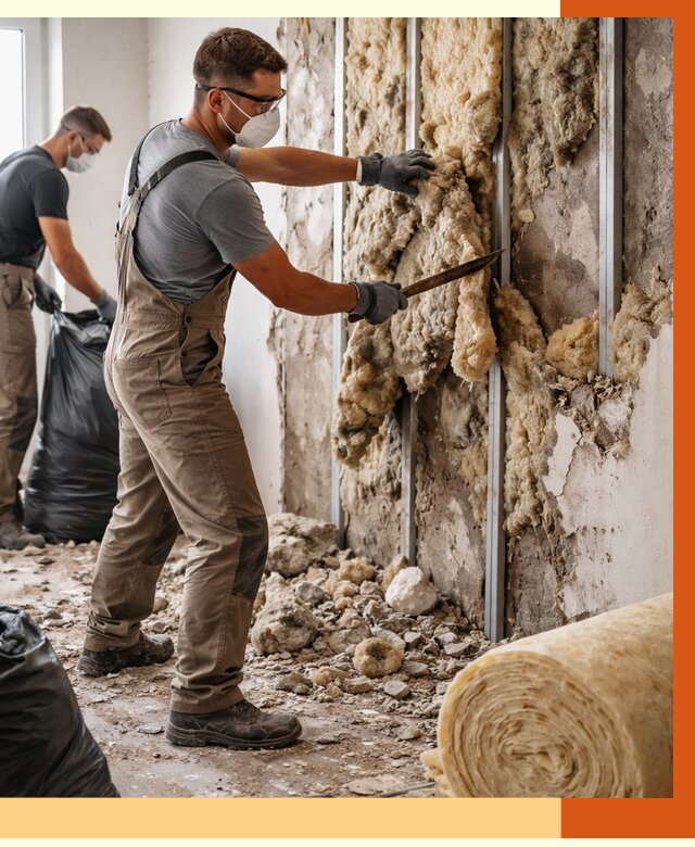 Демонтаж старого утеплителя в Великом Устюге от 3563 руб. — работы под ключ | ТепломастерВлс