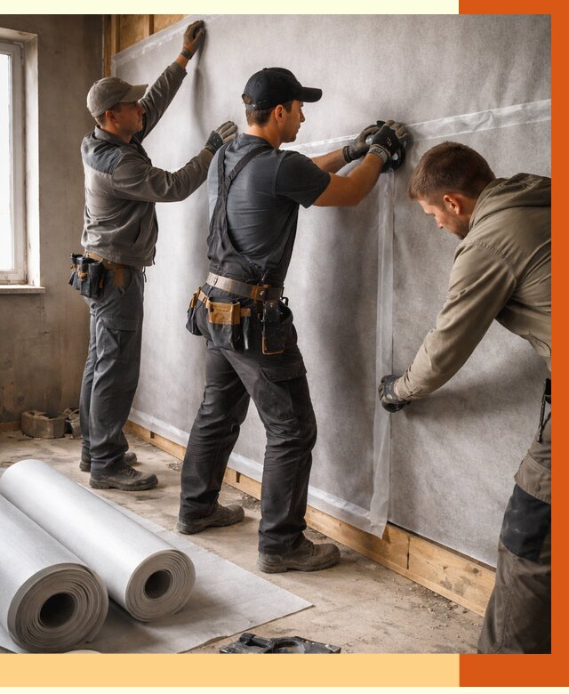 Монтаж ветроизоляции в Великом Устюге от 4581 руб./м2 — профессионально | ТепломастерВлс