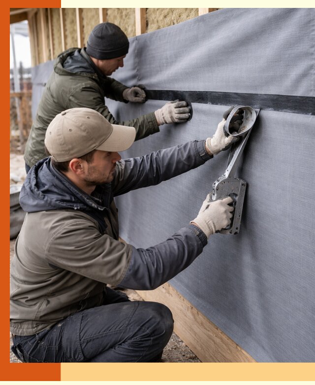 Монтаж ветроизоляции зданий и конструкций в Великом Устюге