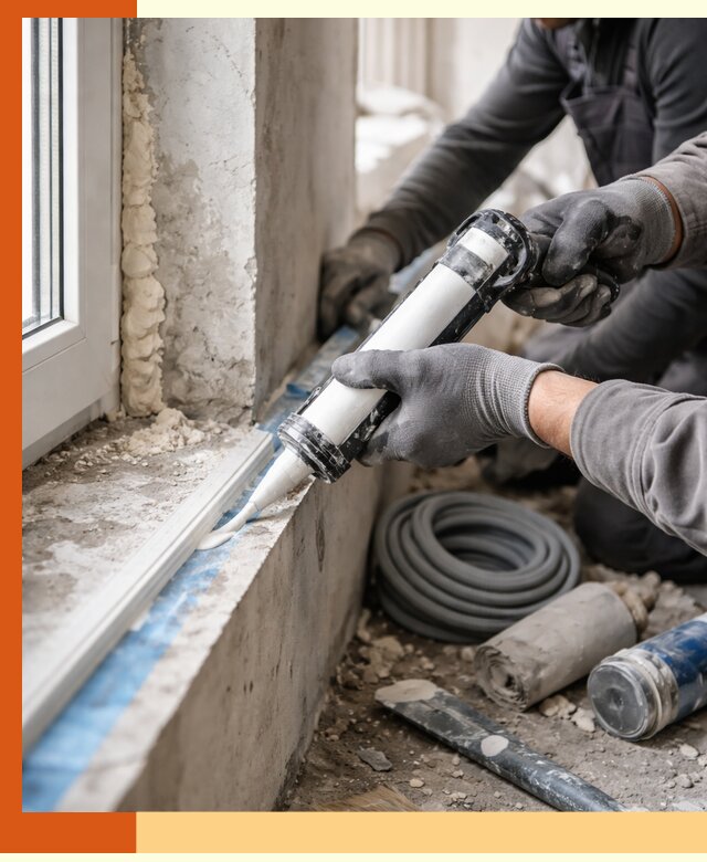 Герметизация стыков и примыканий зданий в Великом Устюге